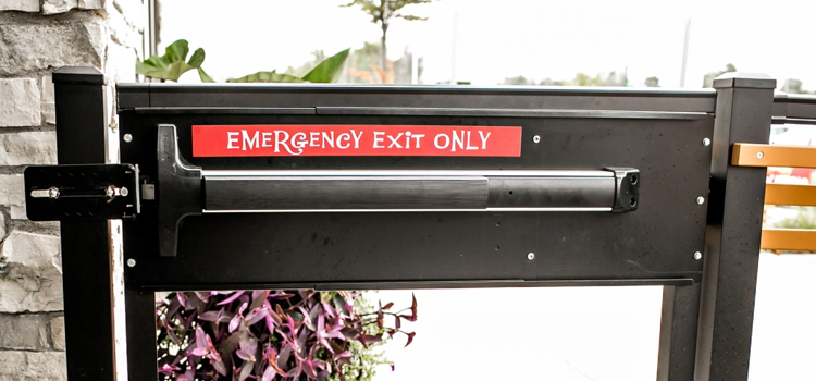emergency push bar installation in Santa Rosa
